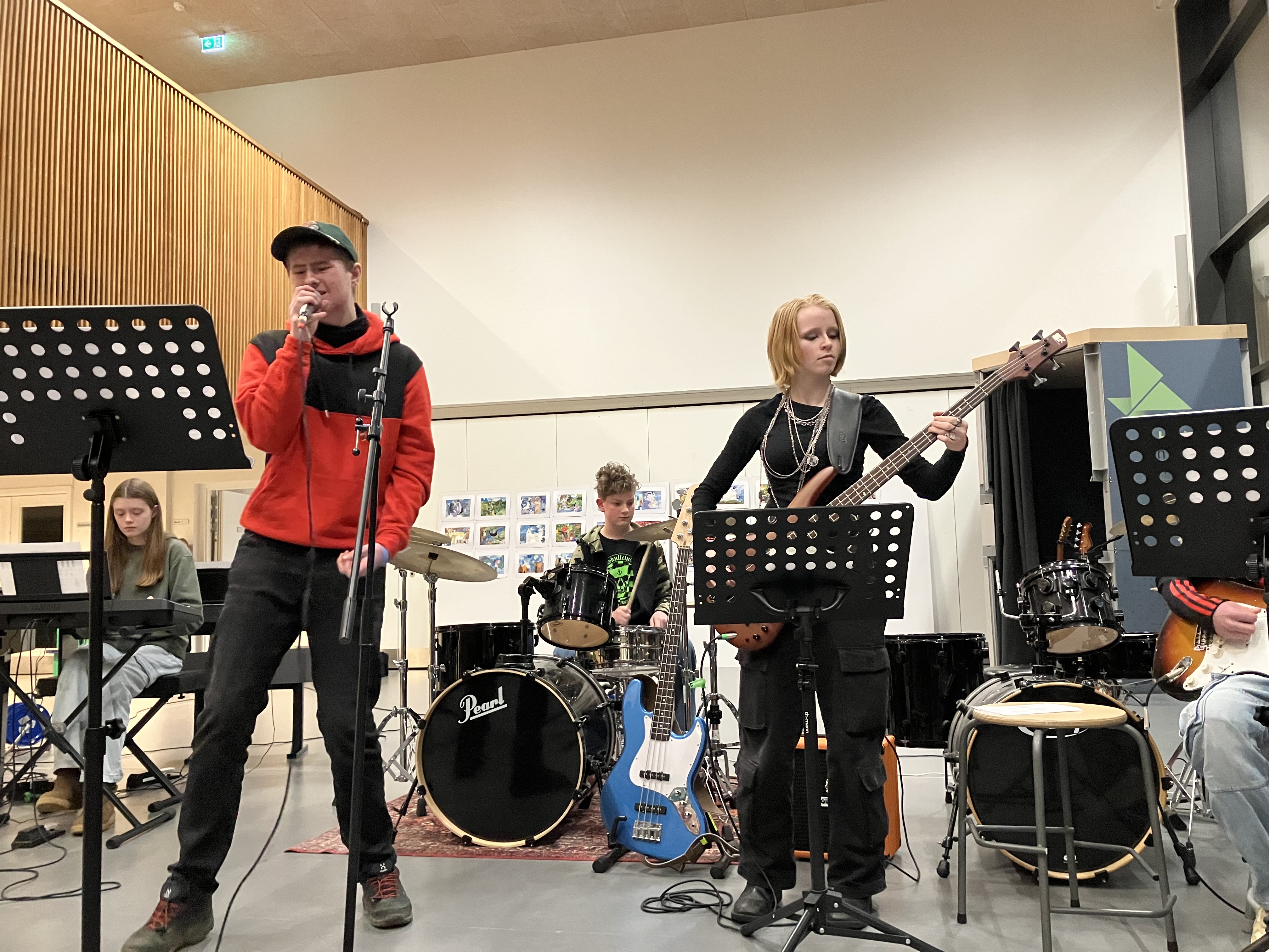 Band Hedensted spiller på Hedensted skole